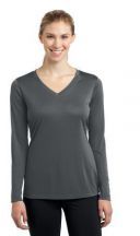 Sport-Tek� Ladies Long Sleeve PosiCharge� Competitor� V-Neck Tee
